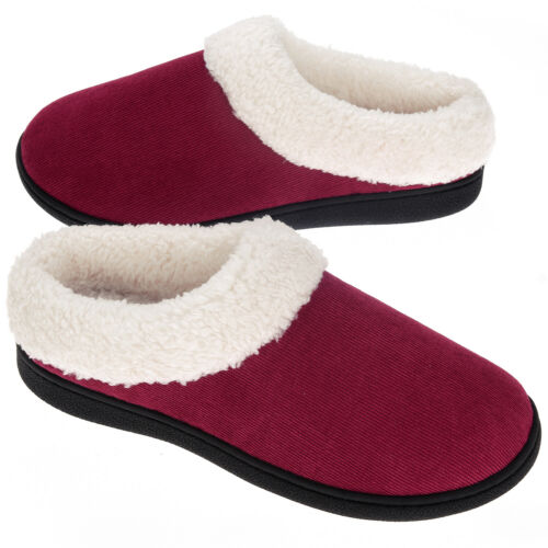 Vonmay Women's Cozy Memory Foam Slippers Wool-like Plush Comfort House Shoes