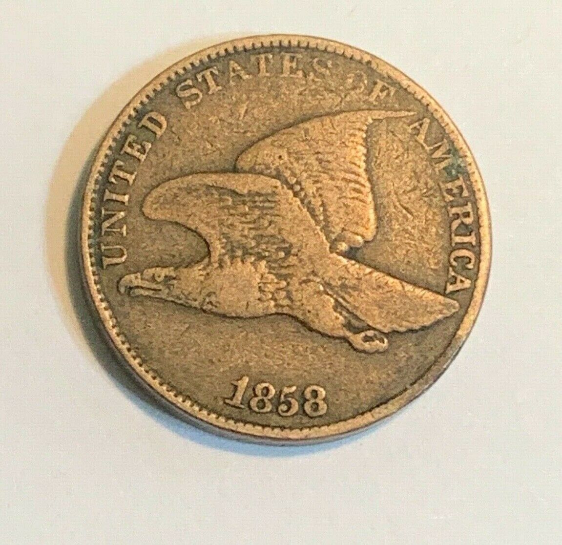 1858 Flying Eagle Cent Small Letters Nice Xf Condition
